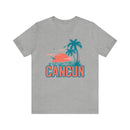 Cancun, Mexico T-Shirt - Retro Palm Tree & Beach Unisex Cancun Shirt-1