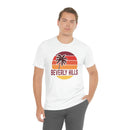 Beverly Hills, California T-Shirt - Retro Palm Tree Unisex Beverly Hills Shirt-6