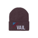 Vail, Colorado Beanie - Adult Embroidered Retro Vail Knit Hat-17
