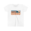 Idaho Youth T-Shirt - Retro Mountain Idaho Kid's TShirt