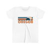 Oregon Youth T-Shirt - Retro Mountain Oregon Kid's TShirt