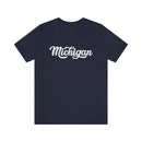 Michigan T-Shirt - Hand Lettered Unisex Michigan Shirt-19