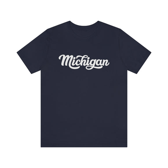 Michigan T-Shirt - Hand Lettered Unisex Michigan Shirt