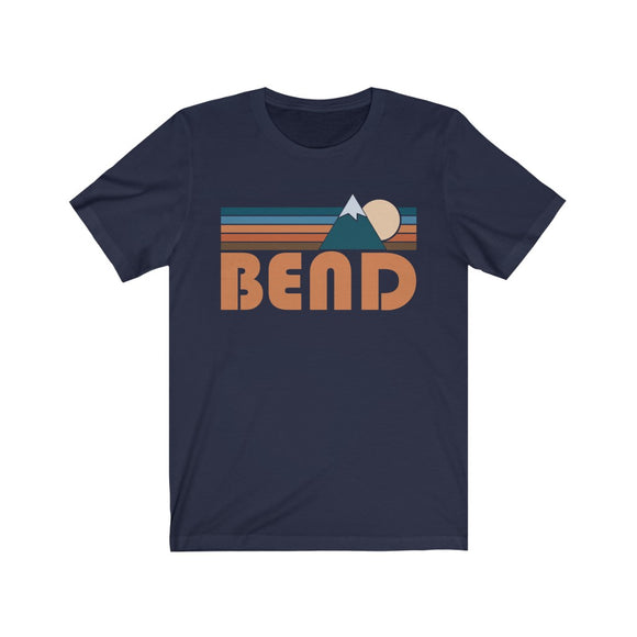 Bend, Oregon T-Shirt - Retro Mountain Adult Unisex Bend T Shirt