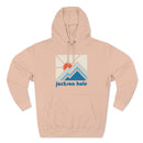 Premium Jackson Hole, Wyoming Hoodie - Min Mountain Unisex Sweatshirt-15