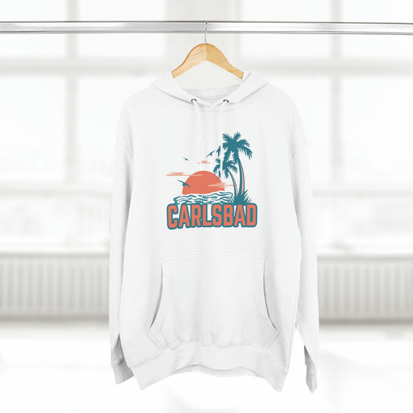 Premium Carlsbad, California Hoodie Hoodie - Palm Tree Unisex Sweatshirt