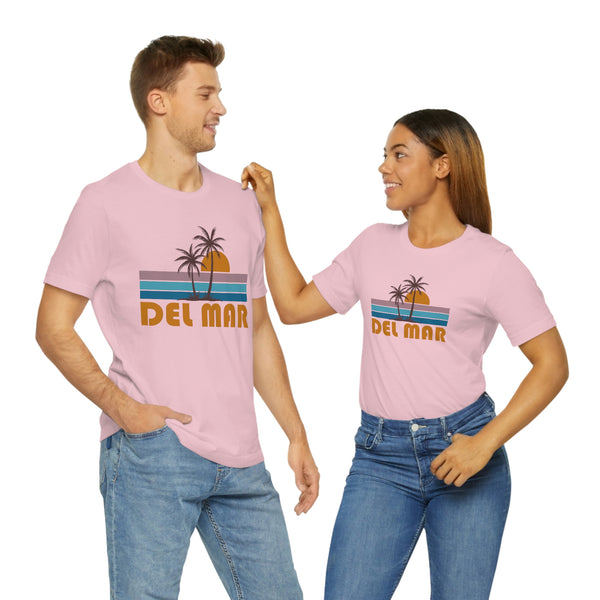 Del Mar, California T-Shirt - Retro Palm Tree Unisex Del Mar Shirt