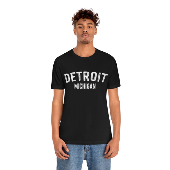 Detroit, Michigan Shirt - Paint Text Unisex Detroit T-Shirt