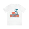 Destin, Florida T-Shirt - Retro Palm Tree & Beach Unisex Destin Shirt