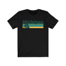 Michigan T-Shirt - Retro Camping Adult Unisex Michigan T Shirt-3