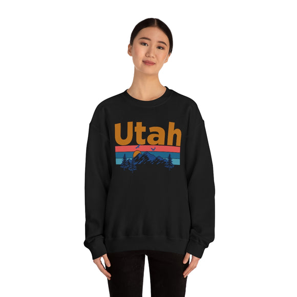 Utah Sweatshirt - Mountain & Birds Unisex