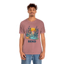 Bend, Oregon T-Shirt - Mountain Illustration Bend Washington Shirt-3