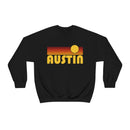Austin, Texas Sweatshirt - Retro Sunset Unisex-9