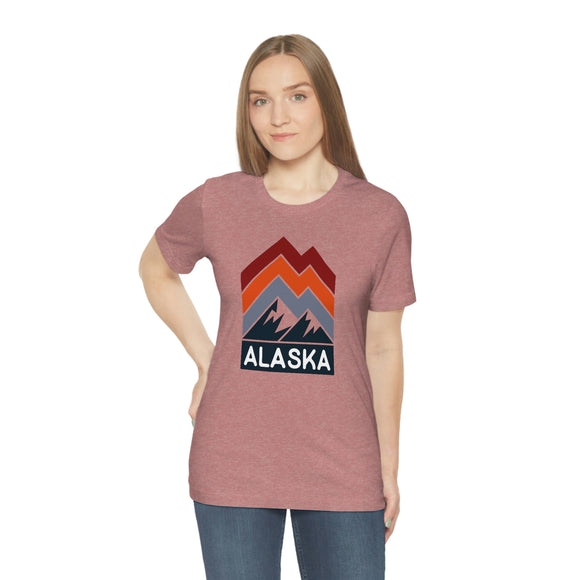 Alaska T-Shirt - Retro Mountain Unisex Alaska Shirt