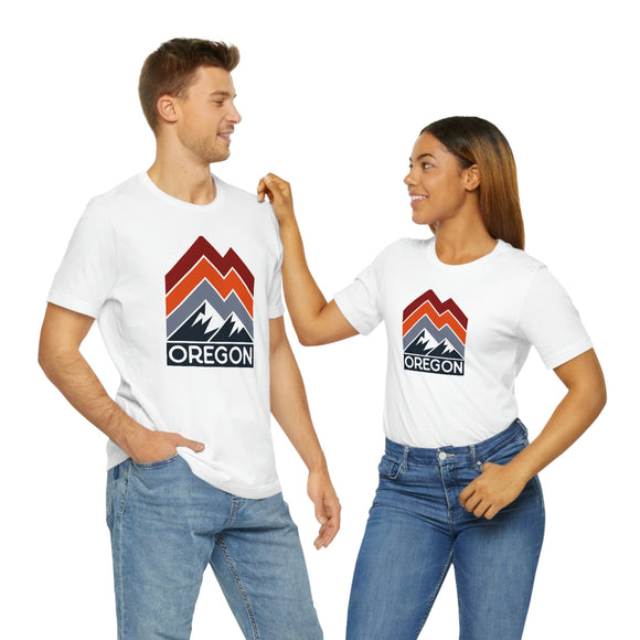 Oregon T-Shirt - Retro Mountain Unisex Oregon Shirt