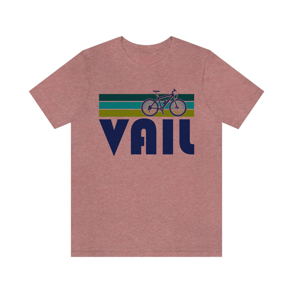 Vail T-Shirt - Retro Mountain Bike Adult Unisex Vail, Colorado T Shirt