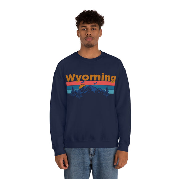 Wyoming Sweatshirt - Mountain & Birds Unisex
