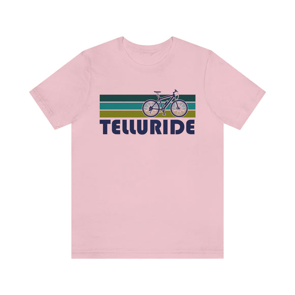 Telluride T-Shirt - Retro Mountain Bike Adult Unisex Telluride, Colorado T Shirt