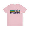 Telluride T-Shirt - Retro Mountain Bike Adult Unisex Telluride, Colorado T Shirt