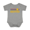 Boston Baby Bodysuit - Retro Sun Boston, Massachusetts Baby Bodysuit