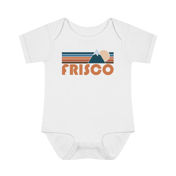 Frisco Baby Bodysuit - Retro Mountain Frisco, Colorado Baby Bodysuit