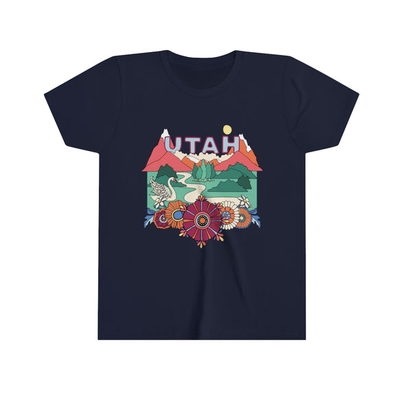 Utah Youth T-Shirt - Boho Utah Kid's TShirt