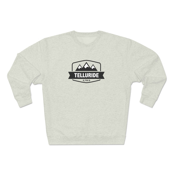 Premium Telluride, Colorado Crewneck Sweatshirt - Retro Unisex Sweatshirt