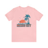 Mexico City, Mexico T-Shirt - Retro Palm Tree & Beach Unisex Mexico City Shirt