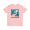 Santa Barbara, California T-Shirt - Retro Palm Tree & Beach Unisex Santa Barbara Shirt