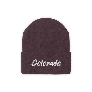 Colorado Beanie - Adult Embroidered Colorado Knit Hat
