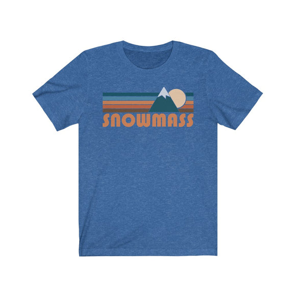 Snowmass, Colorado T-Shirt - Retro Mountain Adult Unisex Snowmass T Shirt