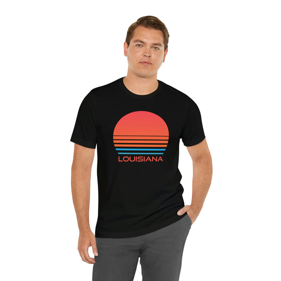 Louisiana T-Shirt - Retro 80s Unisex Louisiana Shirt
