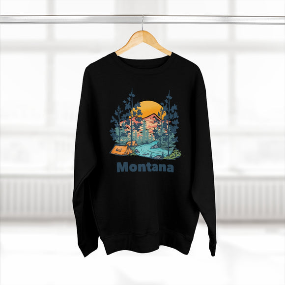 Premium Montana Sweatshirt - Unisex Premium Crewneck Montana Sweatshirt