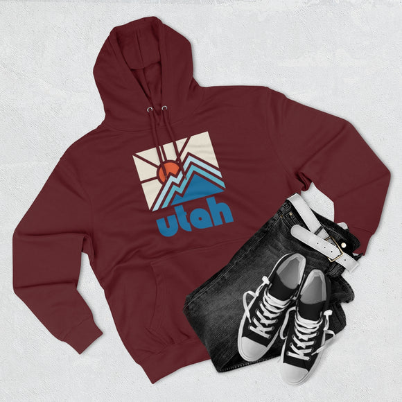 Premium Utah Hoodie - Min Mountain Unisex Sweatshirt