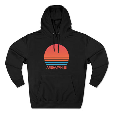 Buy black Premium Memphis, Tennessee Hoodie - Retro 80s Unisex Sweatshirt