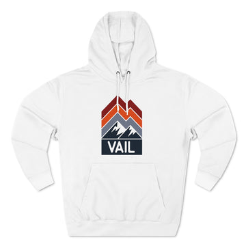 Buy white Premium Vail, Colorado Hoodie - Retro Unisex Sweatshirt - Retro Stripe