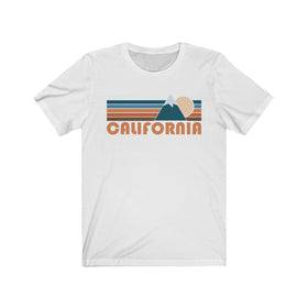 California T-Shirt - Retro Mountain Adult Unisex California T Shirt