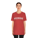 Michigan T-Shirt - Paint Text Unisex Michigan Shirt-20