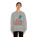Maui, Hawaii Sweatshirt - Unisex Retro Palm Tree Crewneck Maui Sweatshirt-30