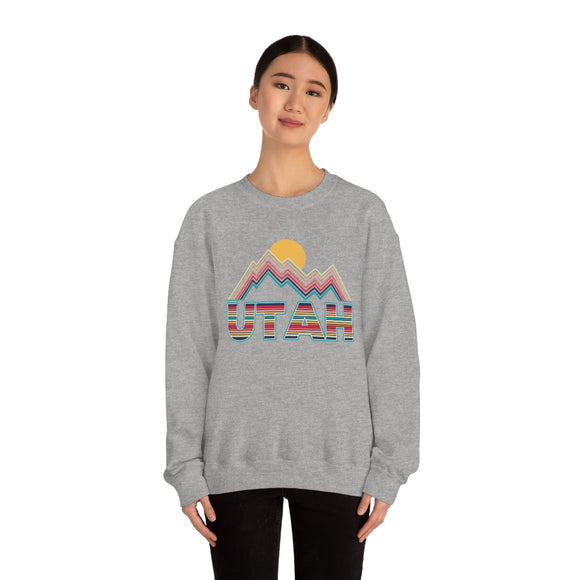 Utah Sweatshirt Mountain - Retro Unisex Mountain
