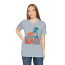 Maui, Hawaii T-Shirt - Retro Palm Tree & Beach Unisex Maui Shirt-53