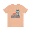 Monterey, California T-Shirt - Retro Palm Tree & Beach Unisex Monterey Shirt