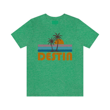 Buy heather-kelly Destin, Florida T-Shirt - Retro Palm Tree Unisex Destin Shirt