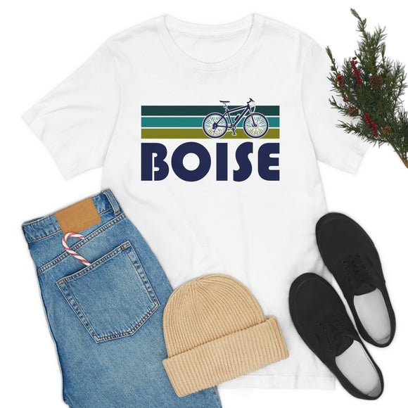 Boise T-Shirt - Retro Mountain Bike Adult Unisex Boise, Idaho T Shirt