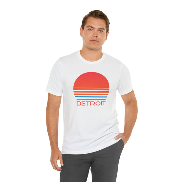 Detroit, Michigan T-Shirt - Retro 80s Unisex Detroit Shirt