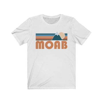 Moab, Utah T-Shirt - Retro Mountain Adult Unisex Moab T Shirt - 0