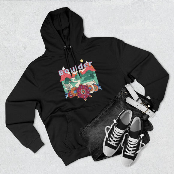 Premium Boulder, Colorado Hoodie - Boho Unisex Sweatshirt
