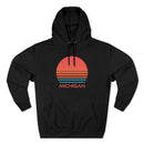Premium Michigan Hoodie - Retro 80s Unisex Sweatshirt-5