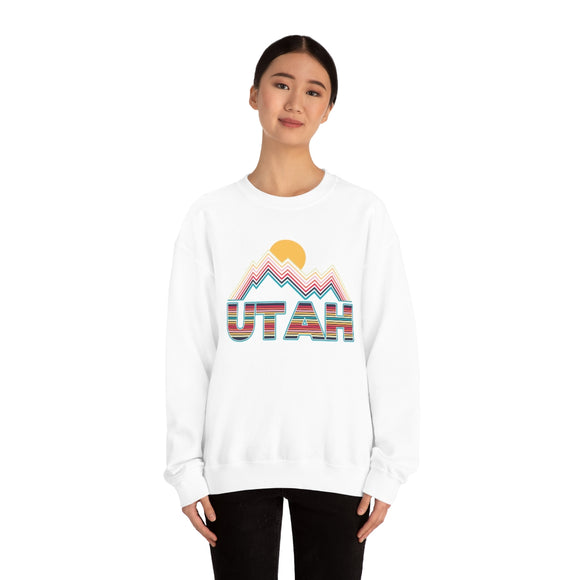 Utah Sweatshirt Mountain - Retro Unisex Mountain