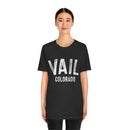 Vail, Colorado Shirt - Paint Text Unisex Vail T-Shirt-19